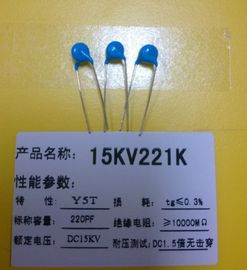 Condensador de cerámica verde 15KV de una sola capa 150pF Y5T del disco del resistor de película de carbono 151K