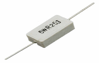 Pequeño blanco 2 ohmios resistor Cemen de 10 vatios para los divisores de voltaje