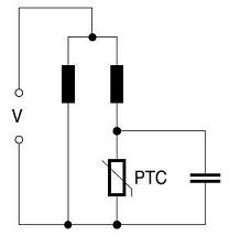 Circuito simple del arrancador del arrancador de motor del termistor del PTC para los motores de CA la monofásico