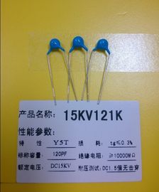 Condensador de cerámica del disco de los varistores de 15KV 121K DC 120pF para la placa de circuito impresa
