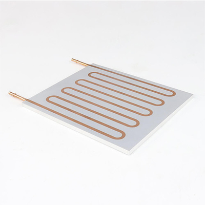 Alta placa de cobre de doblez densa de la refrigeración por agua del tubo, placa fría rápida del agua de enfriamiento