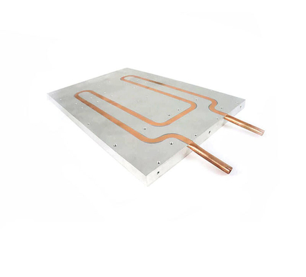Los dispositivos eléctricos riegan la placa fría, placa fría líquida del disipador de calor para el laser