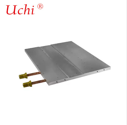 Placa de enfriamiento de agua de tubo plano de enterramiento lleno de epoxi mecanizado por CNC