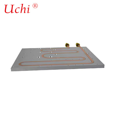 Placa de enfriamiento de agua de tubo plano de enterramiento lleno de epoxi mecanizado por CNC