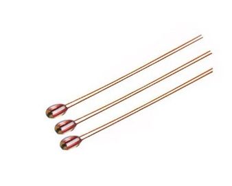 Termistor hermético de cristal radial 3950 de la encapsulación NTC 100K de la medida de la temperatura MF51