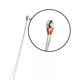 Termistor hermético de cristal radial 3950 de la encapsulación NTC 100K de la medida de la temperatura MF51