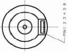 9V-16V 36 mm OD motor de engranajes DC sin escobillas 4 polos