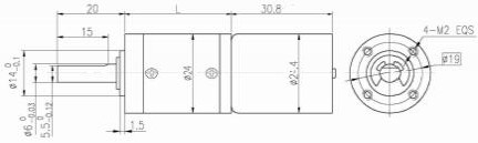24 mm OD bldc caja de cambios planetaria motor de engranajes integrado en el conductor
