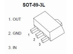 SOT89-3 78L05 Reguladores de tensión de 5v Encapsulado de plástico