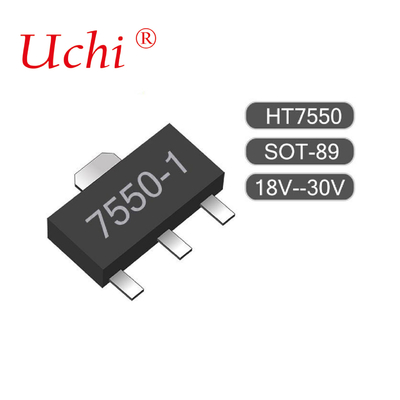 SOT89-3 HT7550-1 100mA Baja potencia LDO 24V en equipos alimentados por baterías