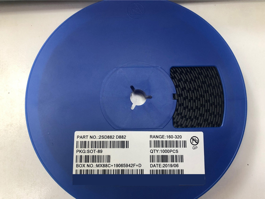 SOT-89 D882 NPN Transistores electrónicos encapsulados de plástico Disposición de energía