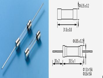 el fusible/la electrónica del vidrio 6A 250V del intervalo de 6.35x32m m se funde para los aparatos electrodomésticos