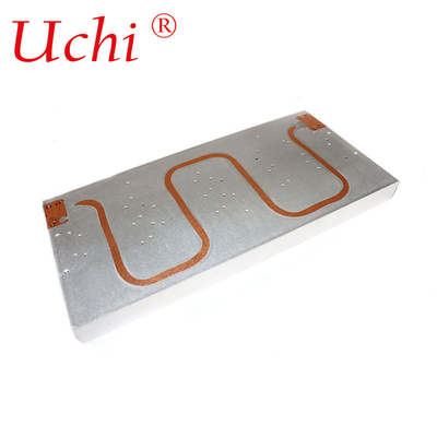 Equipo industrial Profil de aluminio Radiador de tubo de cobre de alta potencia Radiador de placa refrigerado con agua Procesamiento personalizado