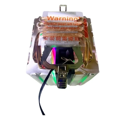 ARGB 8 ventilador de tubería de calor de aluminio enfriador de CPU de disipador de calor