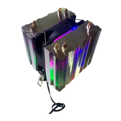 ARGB 8 ventilador de tubería de calor de aluminio enfriador de CPU de disipador de calor