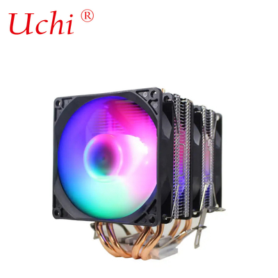 ARGB 8 ventilador de tubería de calor de aluminio enfriador de CPU de disipador de calor