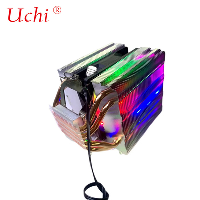 ARGB 8 ventilador de tubería de calor de aluminio enfriador de CPU de disipador de calor