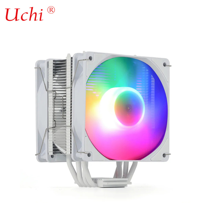 220W Blanco RGB ARGB Procesador de refrigeración ventilador con 6 tubos de calor Para el procesador de servidor de computadora Lga1151 1155 1366 1700 2011 AMD FM AM3 AM4 AM5