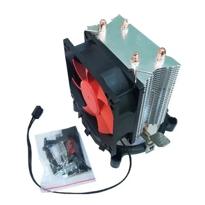 Refrigeración Cpu lateral vertical enfriador de 92 mm ventilador 2 tubo de calor de cobre tubo para PC computadora enchufe universal AMD Intel procesador IC