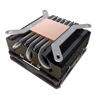 Radiador de tubería de calor I3 I5 I7 I9 Lga775 1150 1151 1155 1156 1700 1366 2011 AMD AM4 AM5 Procesador de refrigeración horizontal universal ventilador negro