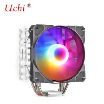 Gamer 6 Radiador de tubería de calor RGB Procesador de refrigeración ventilador para 115X1366 2011