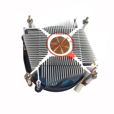 Radiador de centro de cobre de 12 V DC TDP 75 W Para el procesador de PC Refrigeración de 4 pines enchufe PWM 1700 1200 1150 1151 1155 1156 Cpu ventilador de enfriador de aire