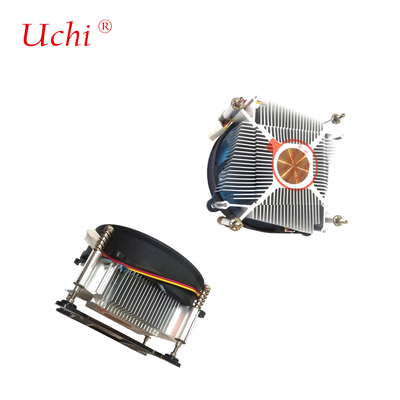 Radiador de centro de cobre de 12 V DC TDP 75 W Para el procesador de PC Refrigeración de 4 pines enchufe PWM 1700 1200 1150 1151 1155 1156 Cpu ventilador de enfriador de aire