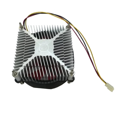 CPU Cooler PC Procesador Intel Enchufe Lga775 115 Fener de disipador de calor de aluminio de 3 pines y 4 pines Función Pwm