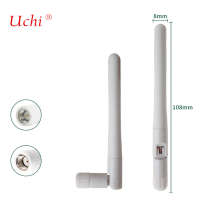 WIFI 2.4G Antenna plegable Pasarela inalámbrica Módulo de tarjeta AP Omnidireccional externo de alta ganancia 2dbi Pegamento de palo Antenna dividida
