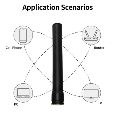 Conector masculino SMA hexagonal recto 433mhz Receptor 433 Mhz Antenna de goma Lora externa