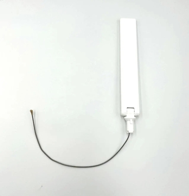 Antenna Wifi de comunicación de banda doble de caucho externo de 2,4 GHz a 5 GHz con enchufe MHF para dispositivos de red