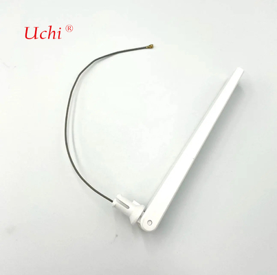 Antenna Wifi de comunicación de banda doble de caucho externo de 2,4 GHz a 5 GHz con enchufe MHF para dispositivos de red