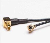 Baja pérdida de 1.13 mm Cable ángulo derecho MMCX macho a MHF1 UFL ensamblaje de cable
