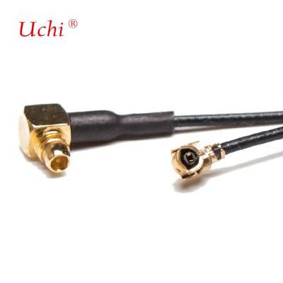 Baja pérdida de 1.13 mm Cable ángulo derecho MMCX macho a MHF1 UFL ensamblaje de cable