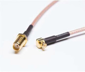 Cable de baja pérdida SMA-Hombre a MCX Hombre Ángulo derecho 6 pulgadas 15 cm Conector RF RG316 Antena coaxial Pigtail