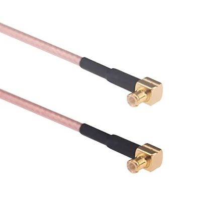 Cable coaxial de IoT 50 Ohm RG316 de 90 grados MCX a MCX ensamblaje de cable masculino