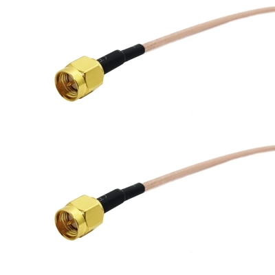 Baja pérdida SMA Plug masculino para SMA Plug masculino RG316 Wire Tail Patch Cord Expansion Cable Assembly