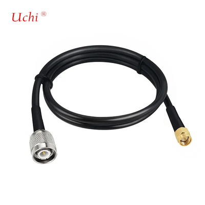 RG58 SMA Hombre a TNC Hombre con baja pérdida Adaptador de cable coaxial RF de 50 ohms TNC a SMA Cable de extensión para dispositivos LAN inalámbricos