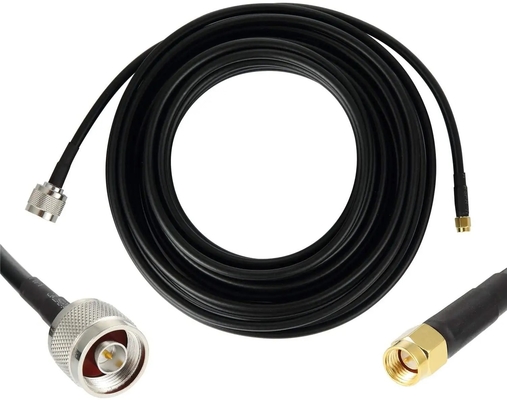RG58 SMA Hombre a TNC Hombre con baja pérdida Adaptador de cable coaxial RF de 50 ohms TNC a SMA Cable de extensión para dispositivos LAN inalámbricos