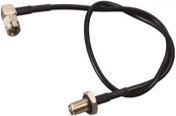 CRC9JW/FK Cable de conexión coaxial de alta frecuencia RG174 CRC9 Hombre doblado F Hembra 15CM Todo cable RF de cobre