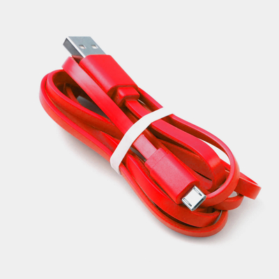 Cable de carga USB 3A Tipo C PVC Tipo de carga rápida de forma plana para teléfonos móviles