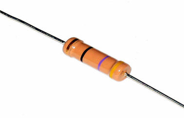 Amarillee 10 el resistor de película de carbono del ohmio 1W 5% para PWB, los resistores fijados película de carbono