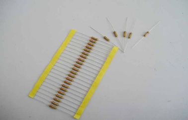Amarillee 10 el resistor de película de carbono del ohmio 1W 5% para PWB, los resistores fijados película de carbono