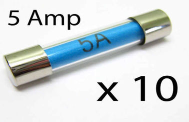 El vidrio de la UL 2579 10 amperios de DC 100V funde la CA 750V, fusible del tubo de cristal