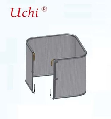 Condensador de microcanal con aletas transversales serpentinas de ahorro de energía