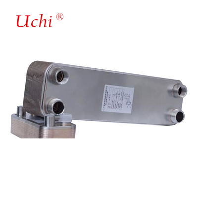 Intercambiador de calor de microcanal B3-52 de placa soldada de acero inoxidable para calefacción de agua con vapor, 5HP a 15HP