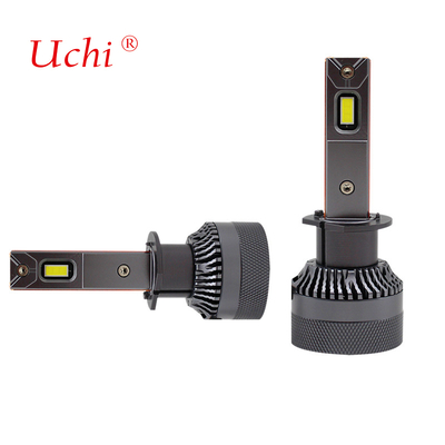 Mini bombilla LED de alta potencia para faros delanteros de coche con doble tubo de cobre H1, haz alto y bajo