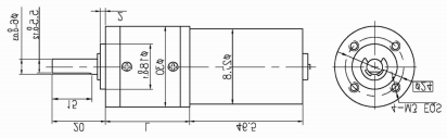Motor de engranajes planetarios BLDC de 4 polos