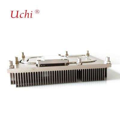 Frío de CPU sin ventilador con tuberías de calor de cobre y aletas de cremallera de aluminio