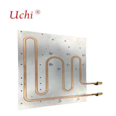 Placa de refrigeración líquida personalizada Cubo de cobre-aluminio El fregadero de calor Placa de refrigeración de agua Sistema de refrigeración de placa fría